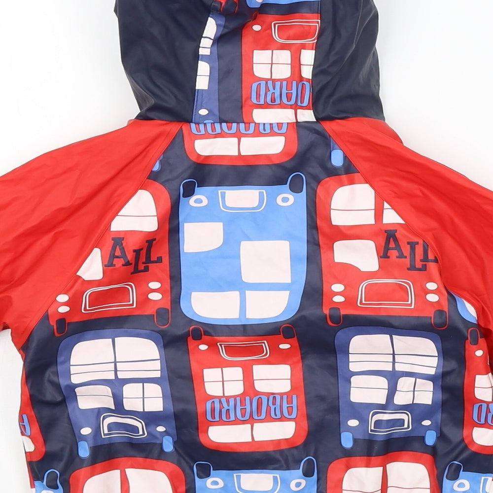 Lupilu Red Rain Coat Coat Size 18-24 Months - Bus