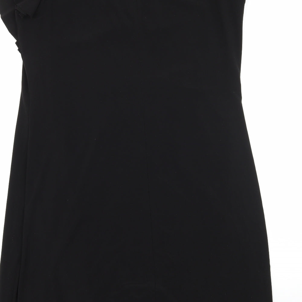 Comma Womens Black A-Line Size 14