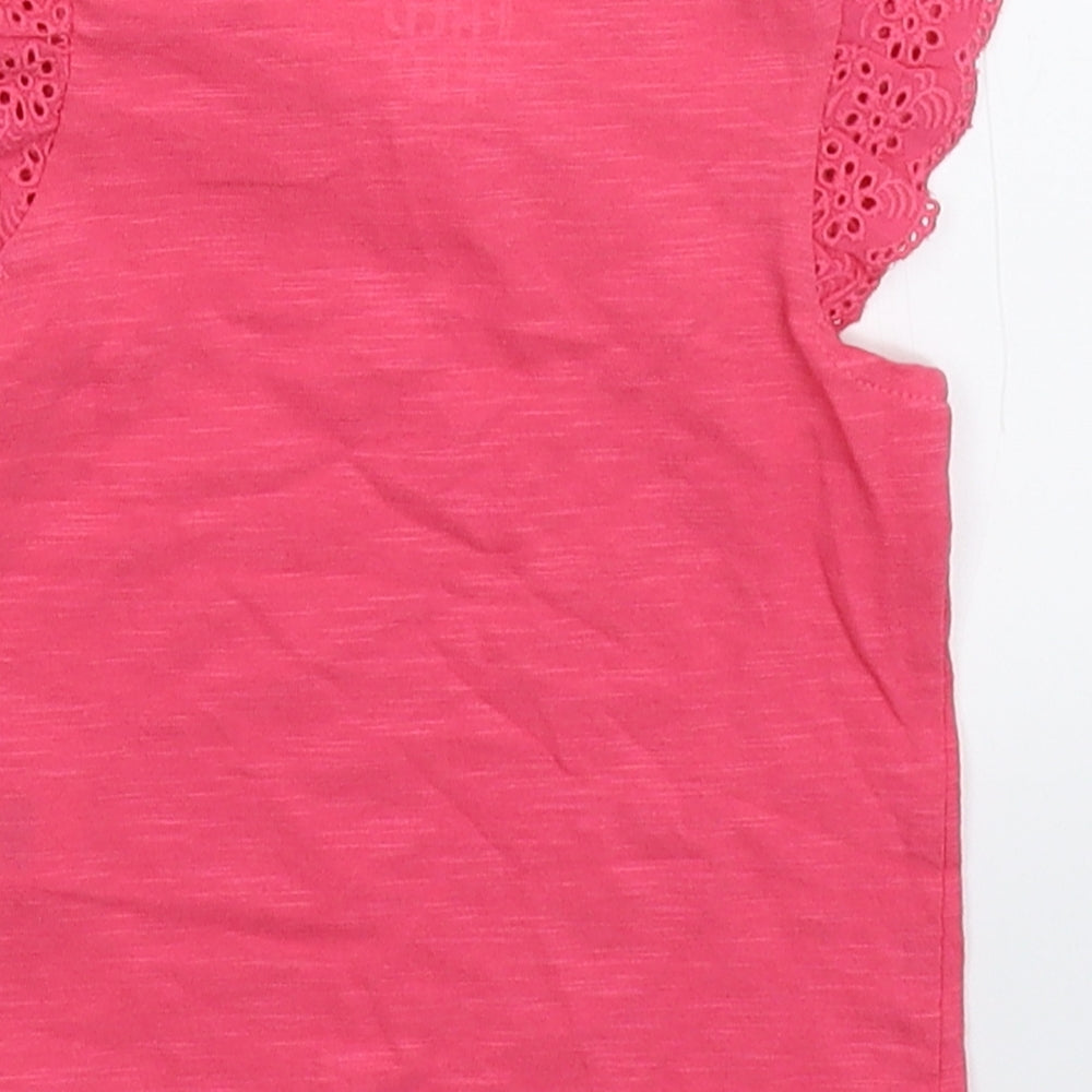 Fred & Flo Girls Pink Basic T-Shirt Size Newborn