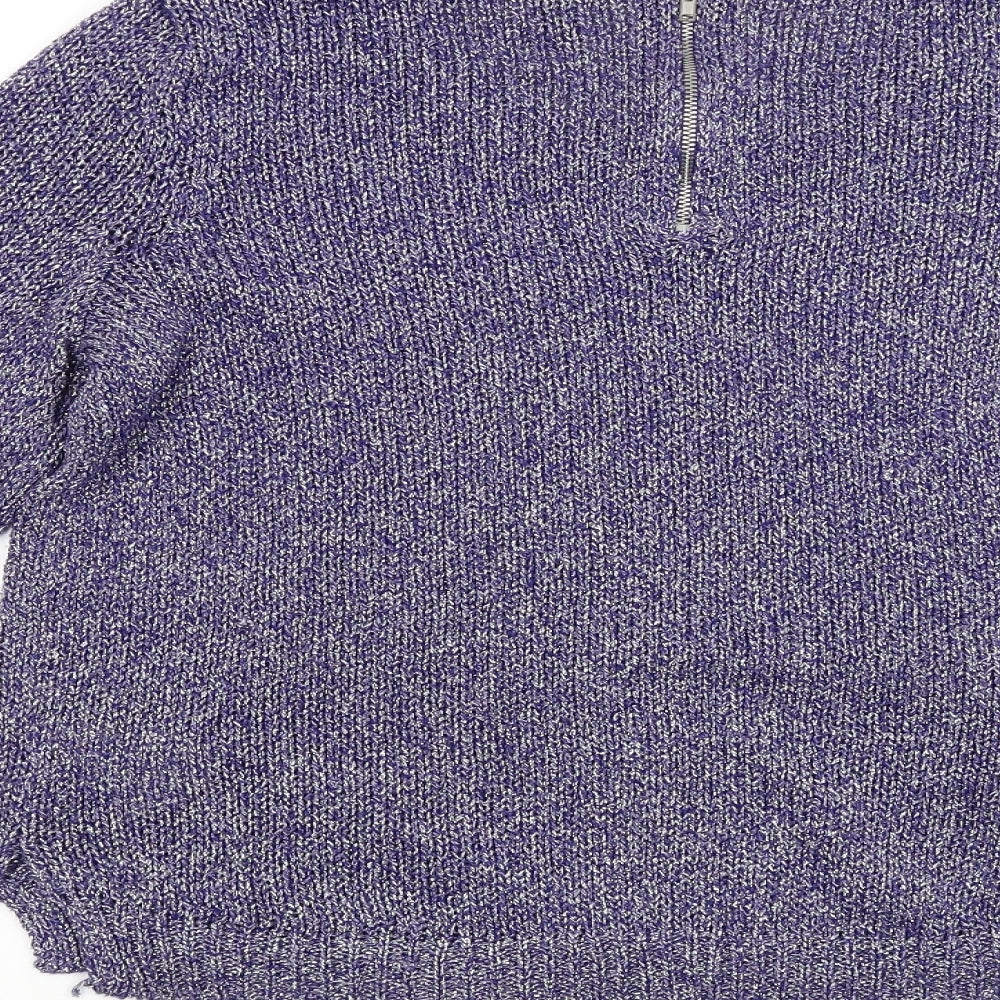 Divided Womens Purple Pullover Jumper Size 8