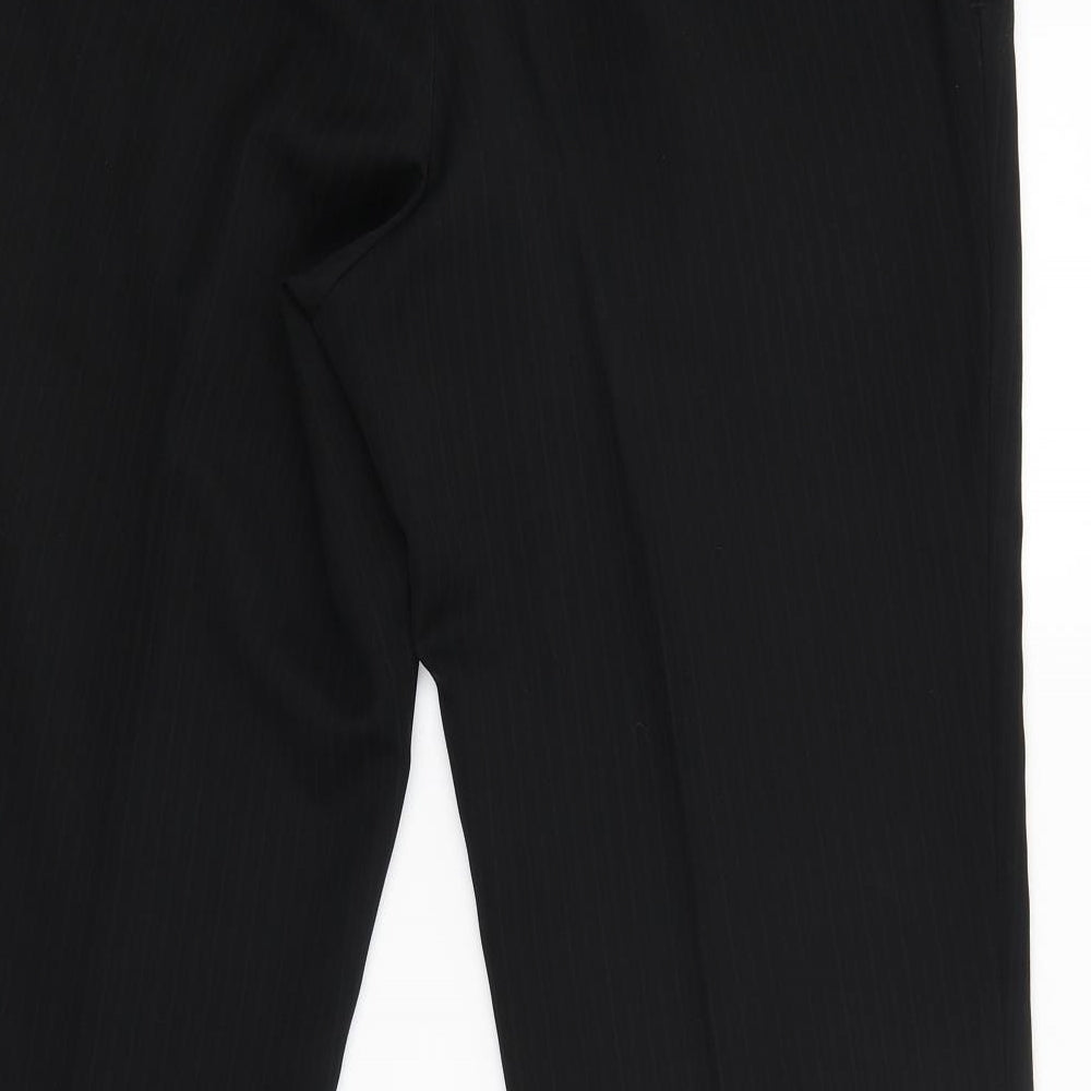 Marks & Spencer Womens Black Trousers Size 36 L30 in