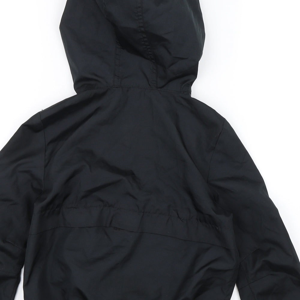 Converse Boys Black Rain Coat Jacket Size 3-4 Years