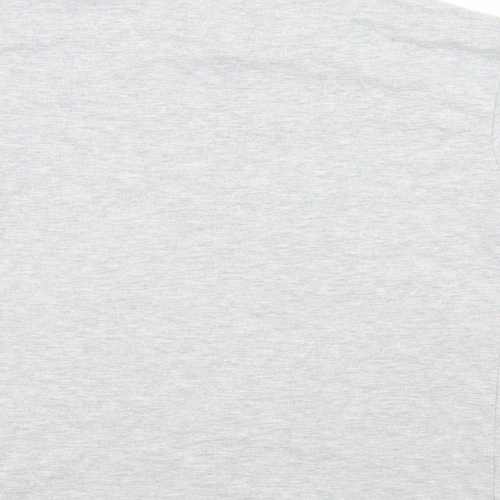 Candy Couture Girls Grey Basic T-Shirt Size 9 Years