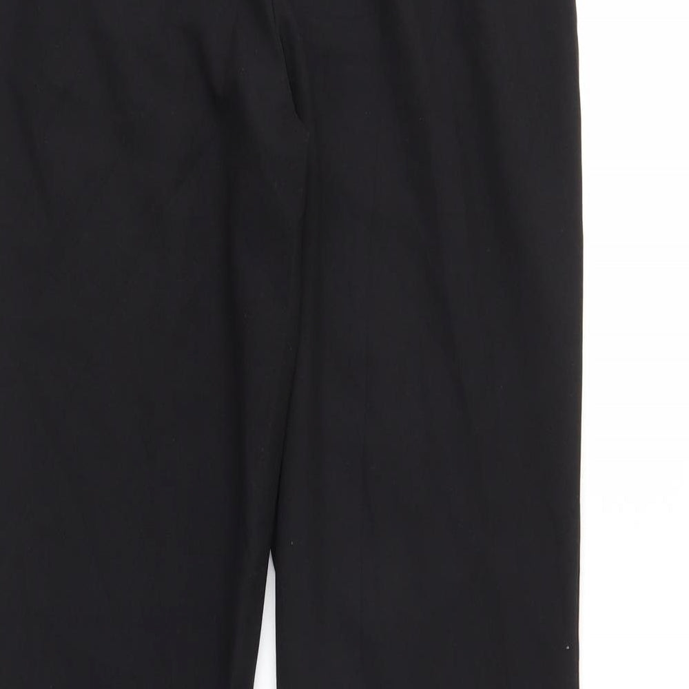 George Womens Black Trousers Size 8 L26 in