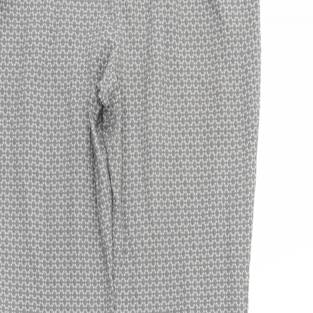 M&s Womens Grey Trousers Size 16 L28 in