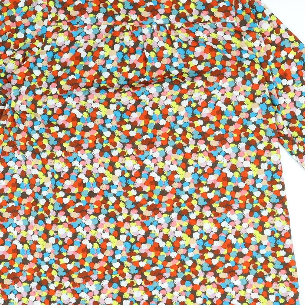 Tammy Girls Brown Polka Dot Basic Blouse Size 13 Years
