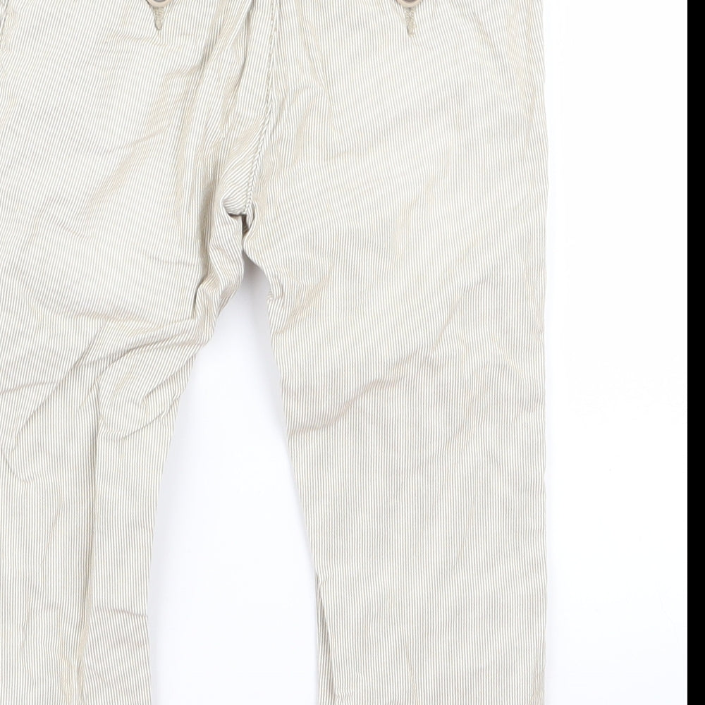 Preworn Baby Beige Track Pants Trousers Size 12 Months