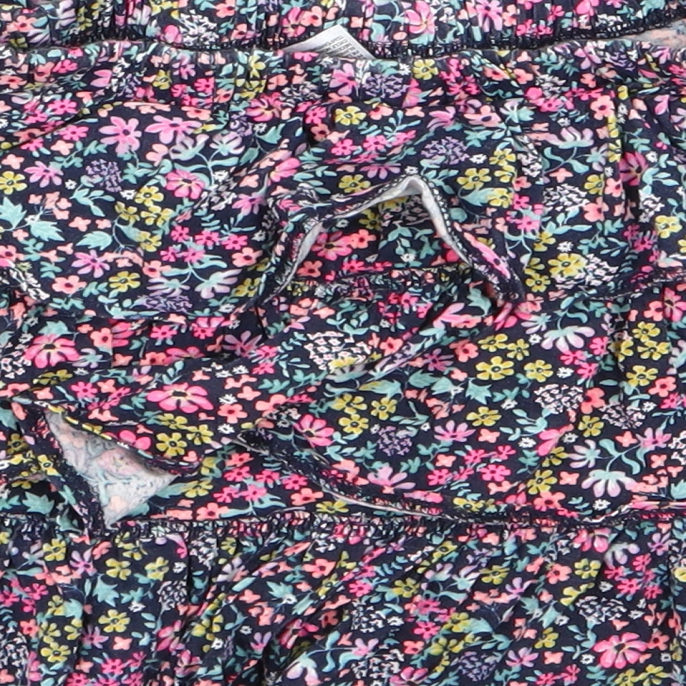 H&M Womens Multicoloured Floral Rayon Flare Set Size 14