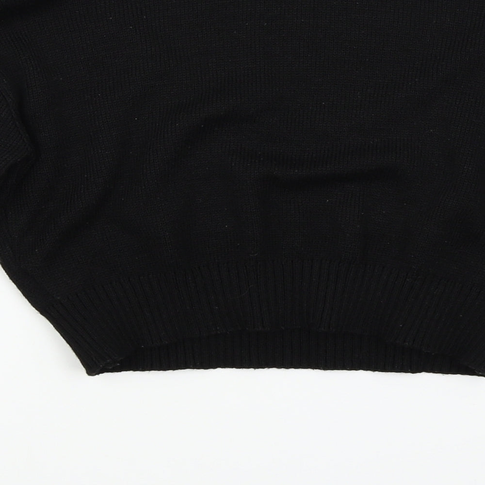 Femme Luxe Womens Black Pullover Jumper Size M