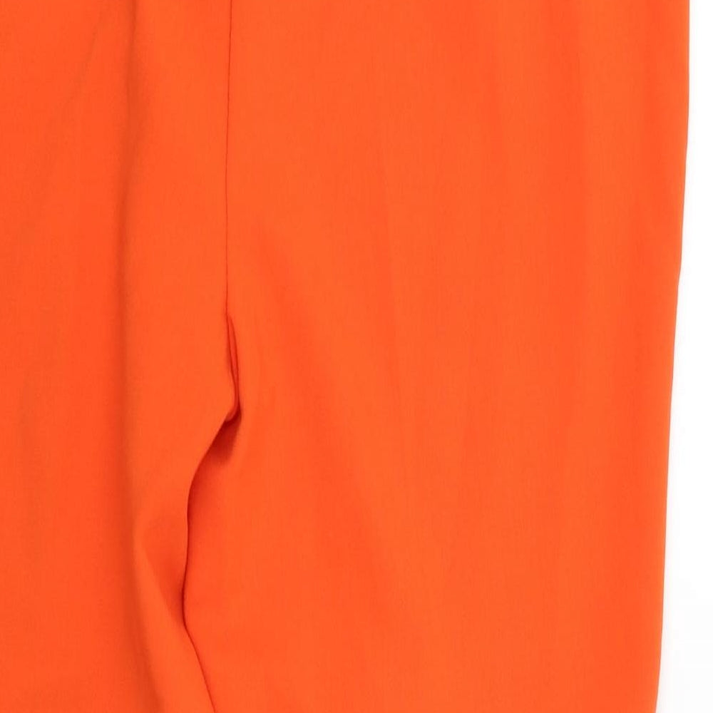 M&S Womens Orange Trousers Size 14 L27 in