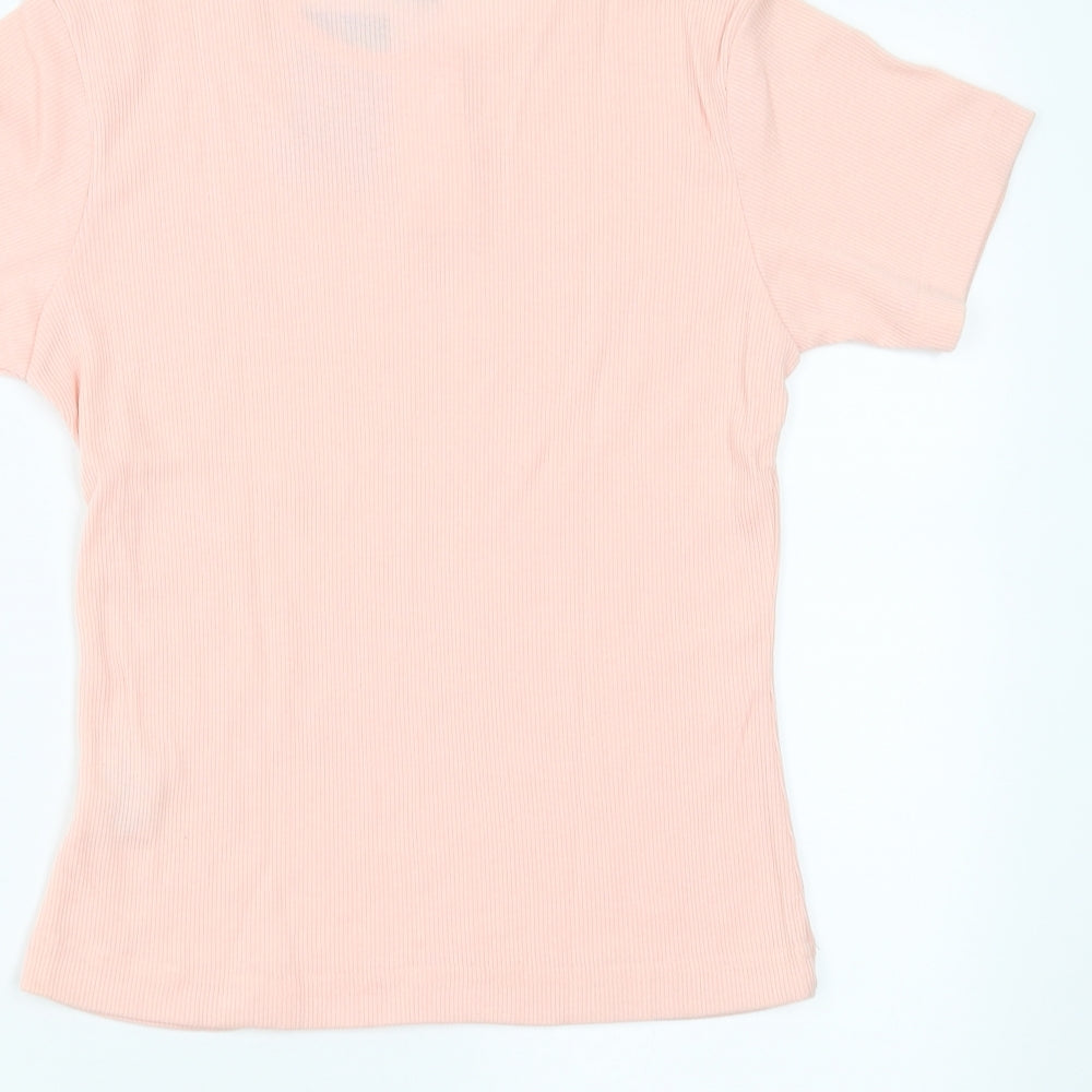 Nouveau Womens Pink Basic T-Shirt Size S