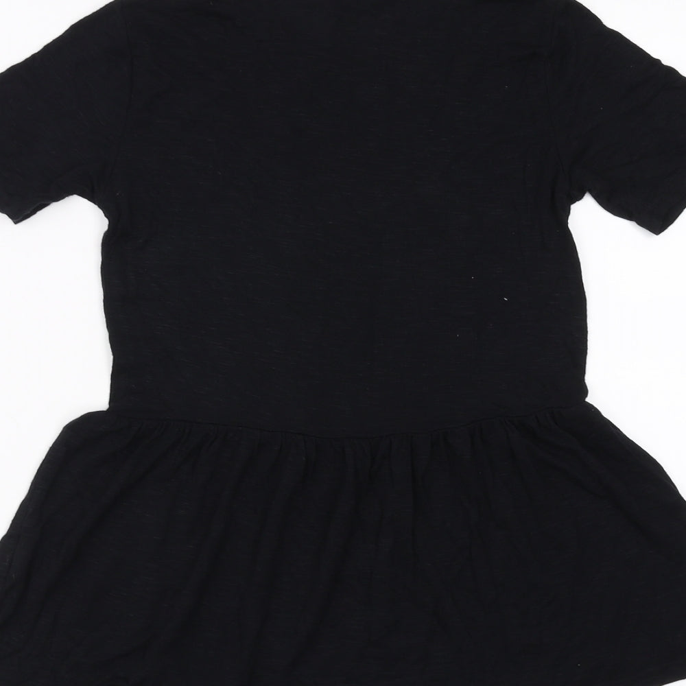 Primark Womens Black Basic T-Shirt Size 4