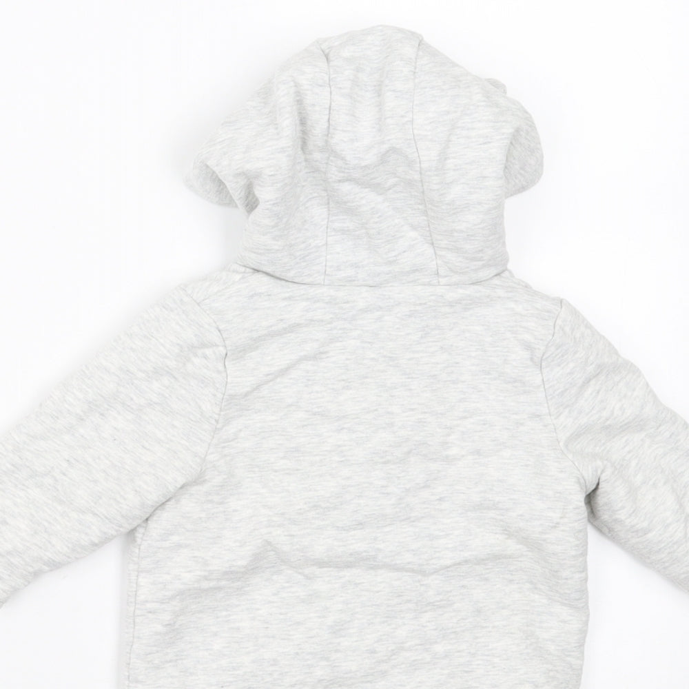 Sainsburys Baby Grey Cardigan Jumper Size 3-6 Months - Paddington bear