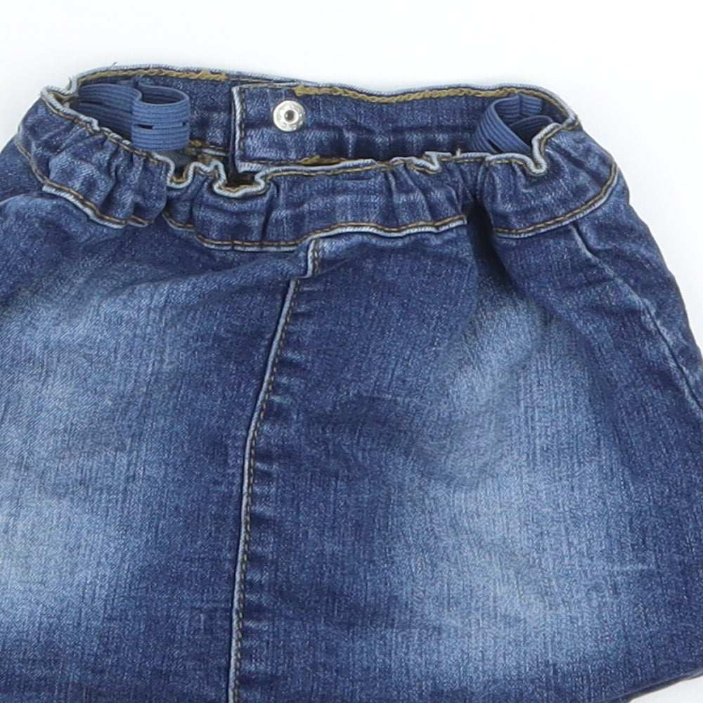 Denim 365 Girls Blue Denim A-Line Skirt Size 18-24 Months