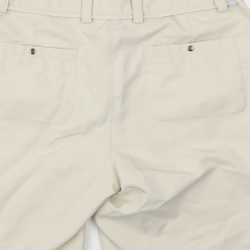 Callaway Womens Beige Cut-Off Shorts Size 8