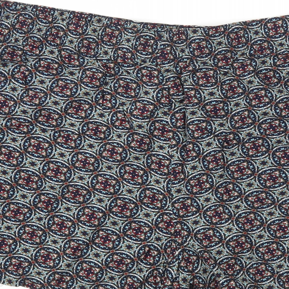 Papaya Womens Blue Floral Cut-Off Shorts Size 18 - Stretch waistband