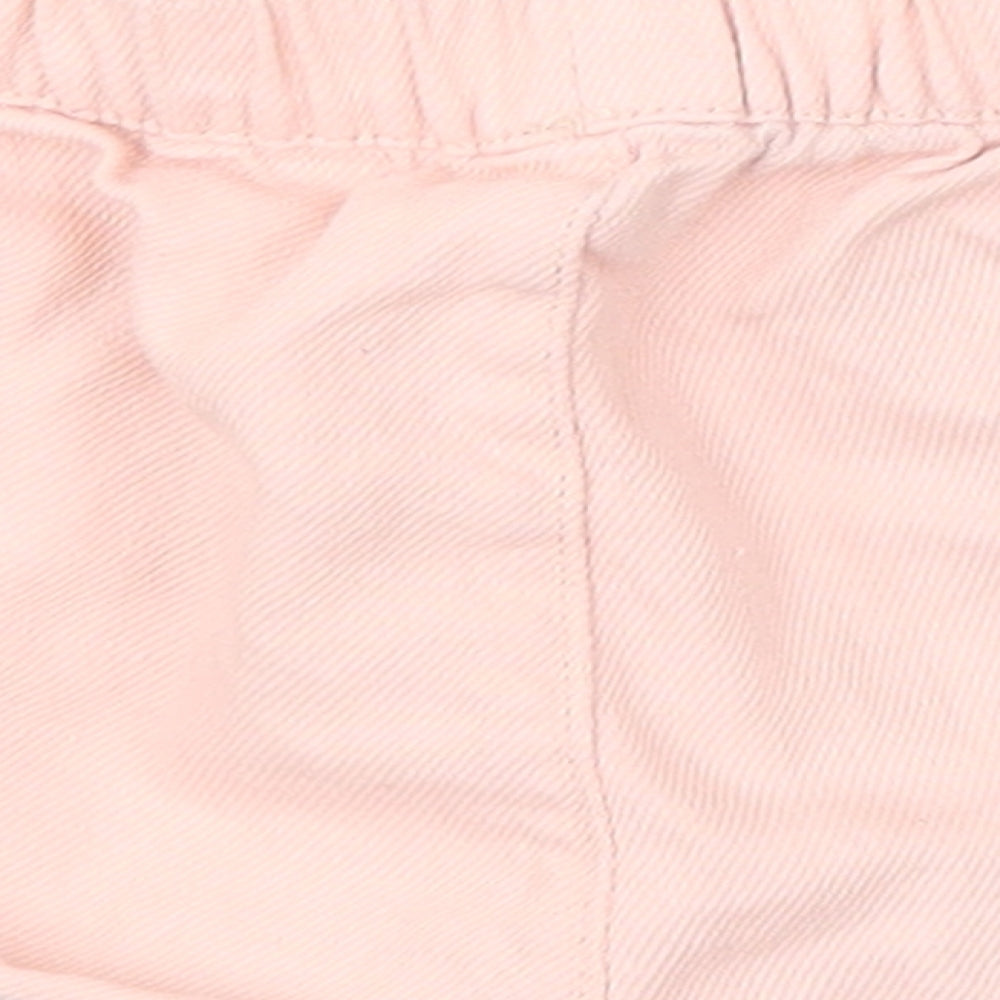 F&F Girls Pink Cropped Trousers Size 12-18 Months