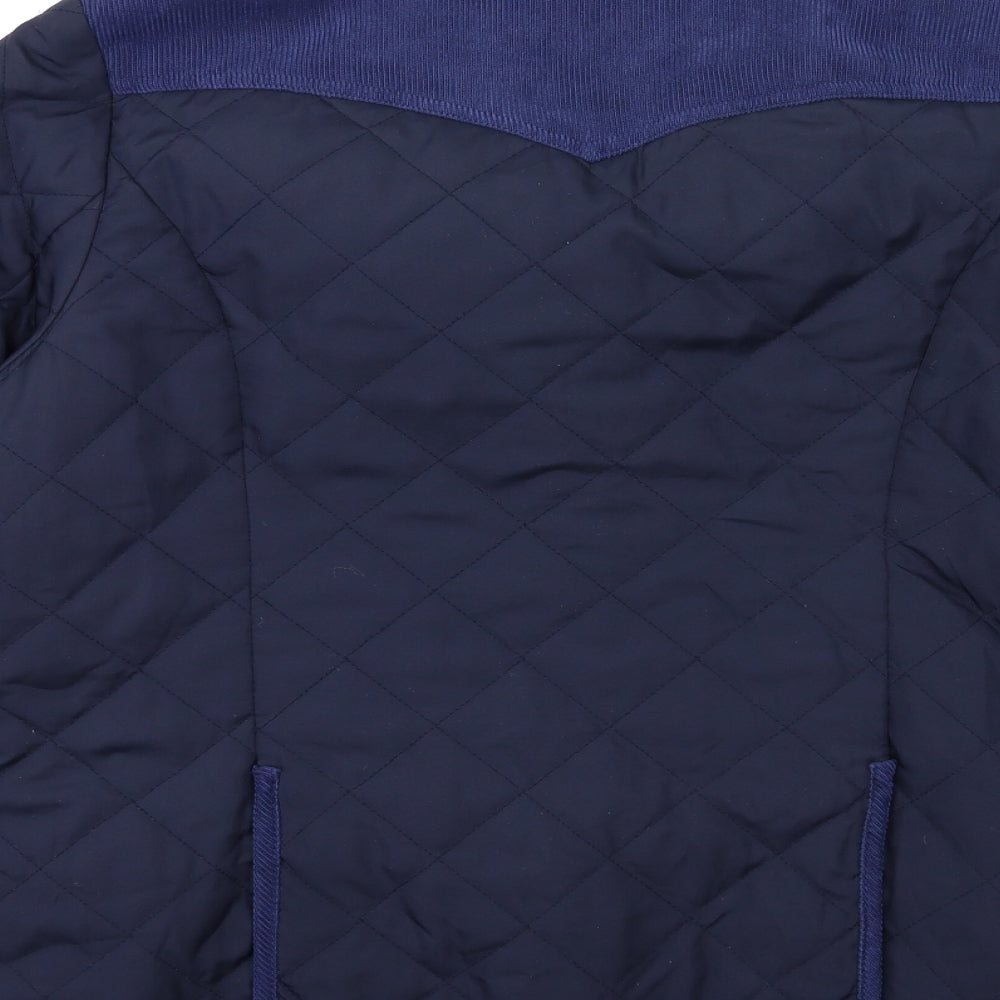 David parry Womens Blue Jacket Coat Size 14