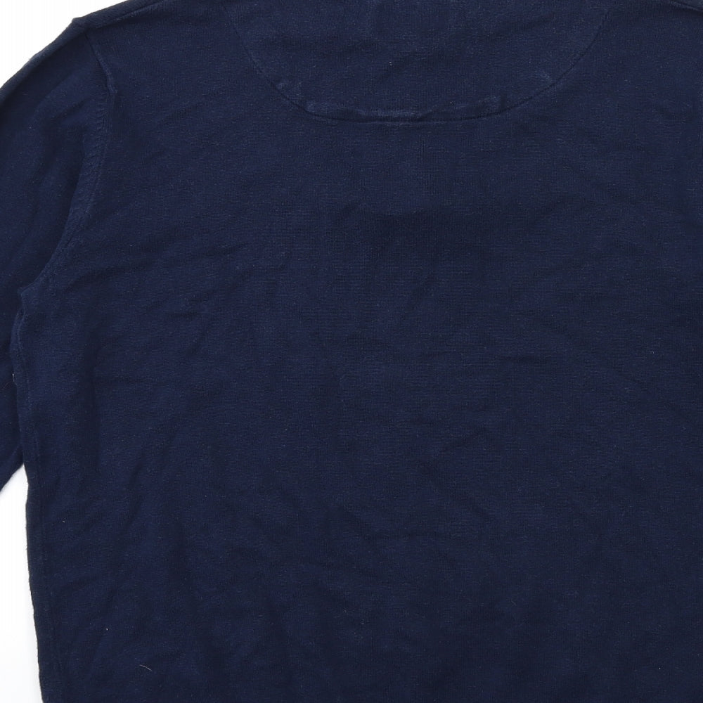 Weekend Offender Mens Blue Knit Pullover Jumper Size M