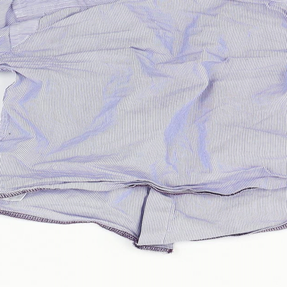 Marks and Spencer Boys Blue Striped Basic Button-Up Size 3-4 Years