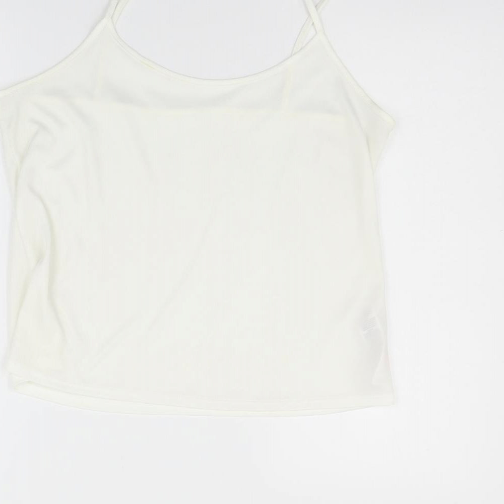 Wallis Womens White Geometric Top Pyjama Top Size M