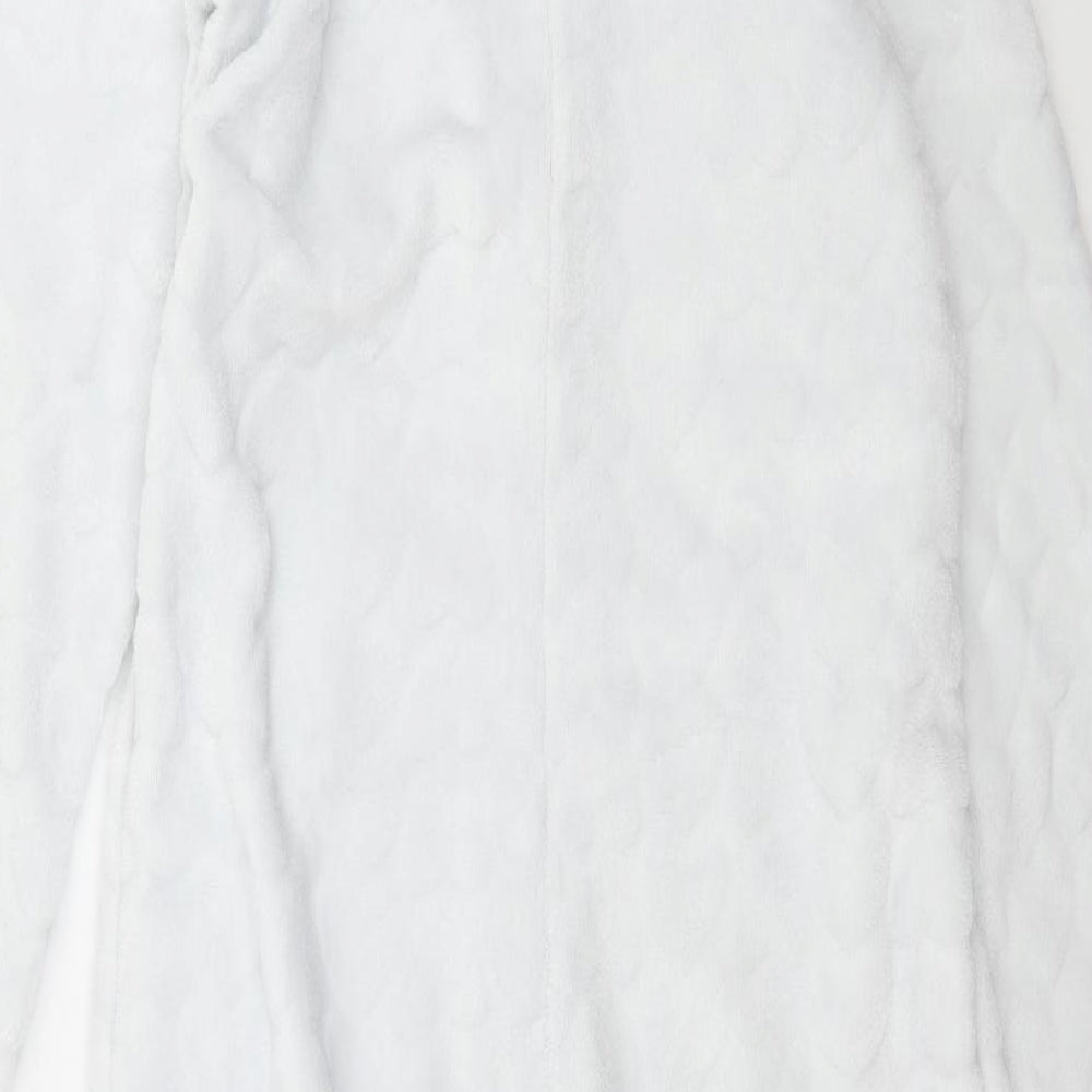 Etam Womens White Solid Microfibre Top One Piece Size S - Unicorn