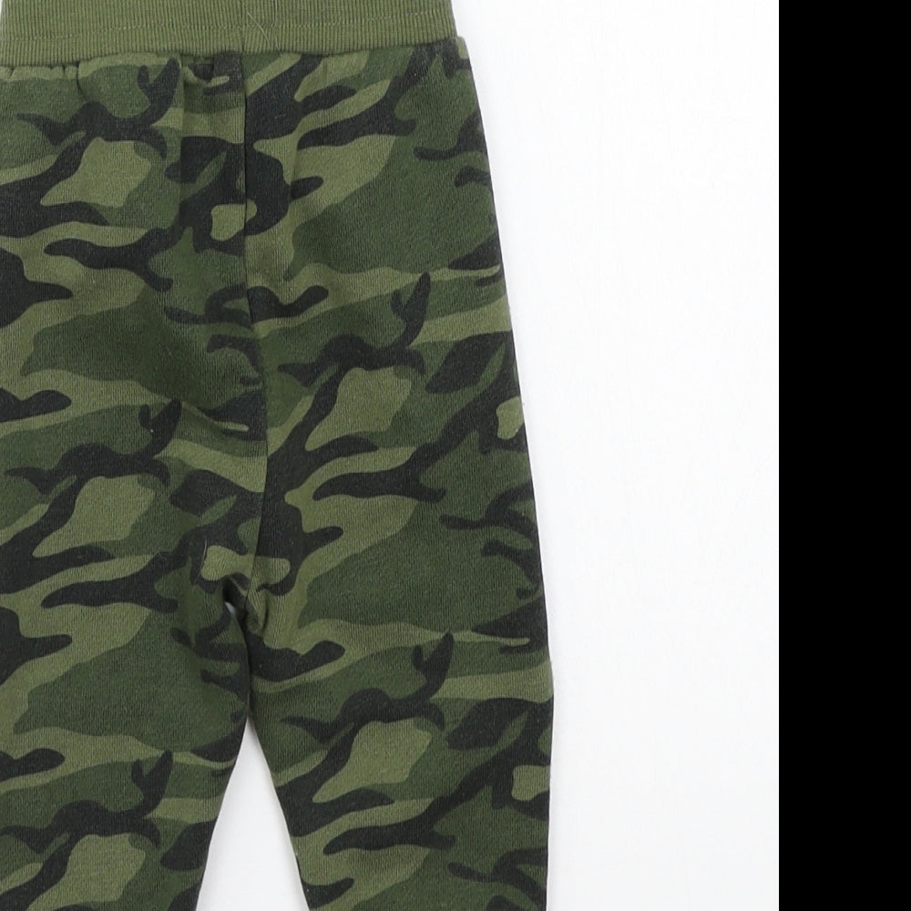 Primark Baby Green Camouflage Sweatpants Trousers Size 6-9 Months