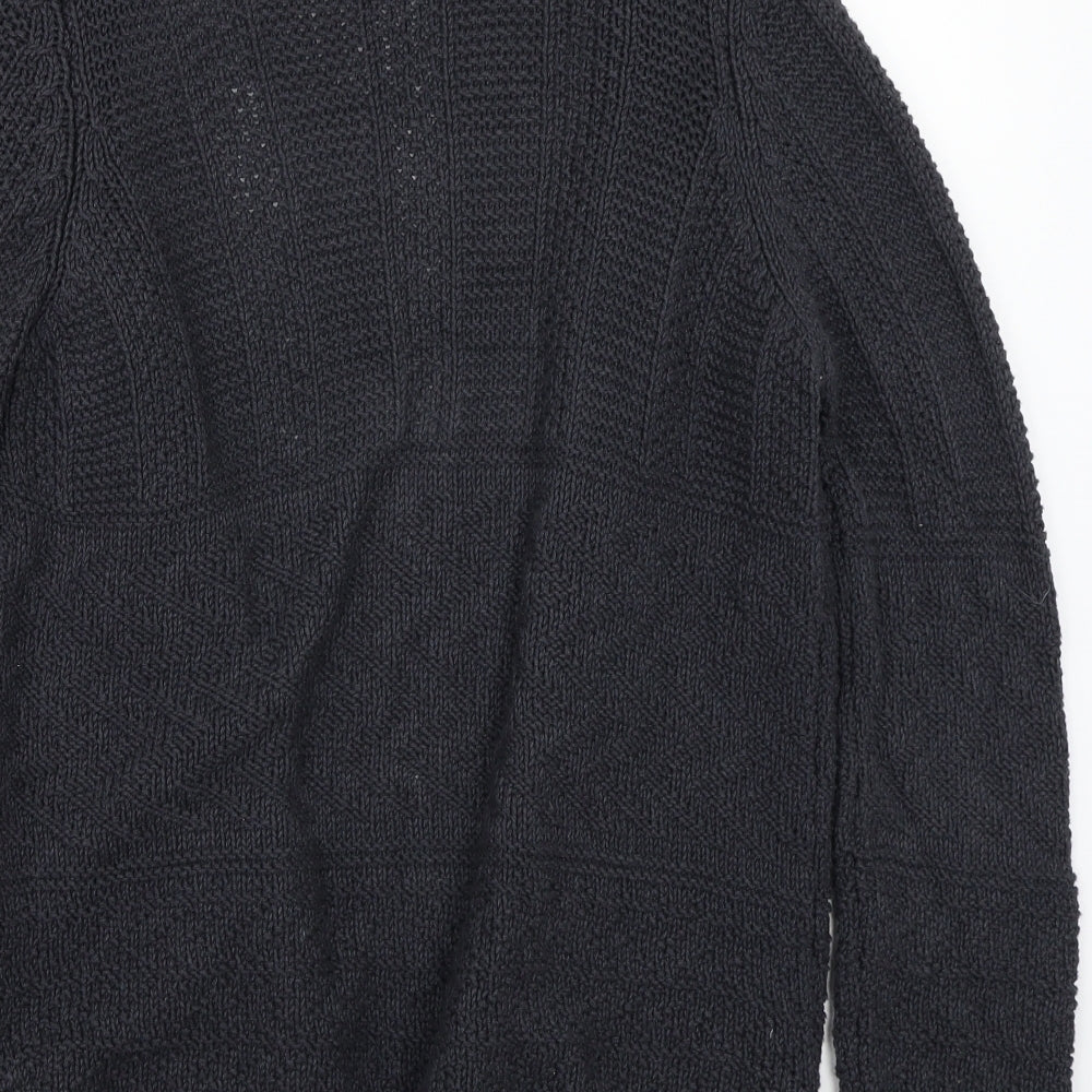 Marks and Spencer Womens Grey Cardigan Jumper Size 8