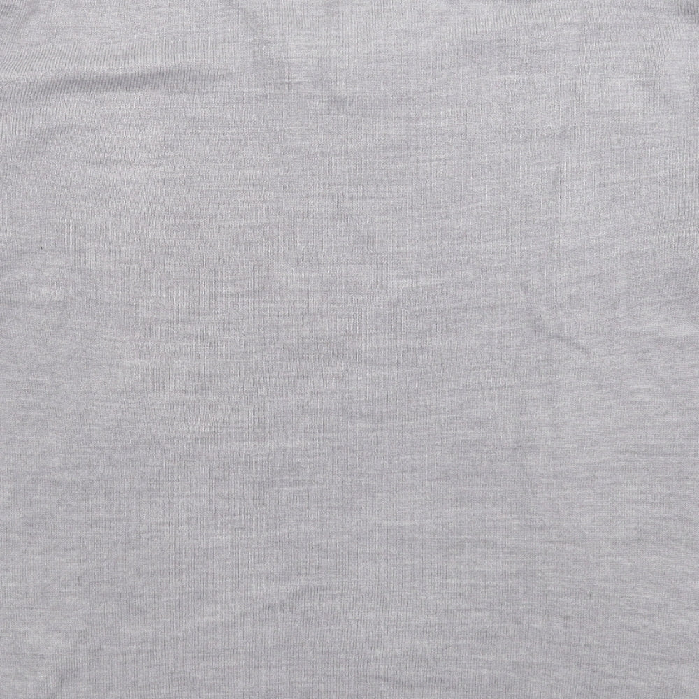 Easy Mens Grey Knit Pullover Jumper Size M
