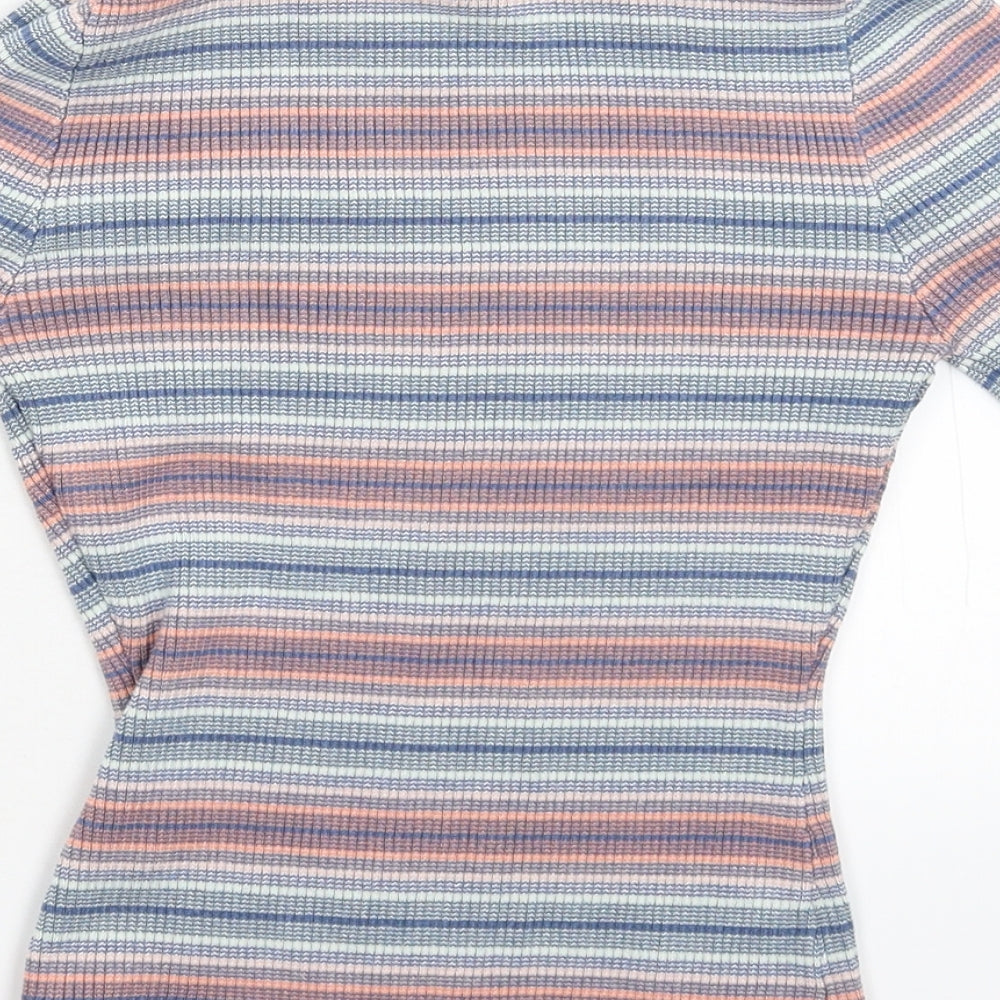 Apricot Womens Multicoloured Striped Knit Pullover Jumper Size 10