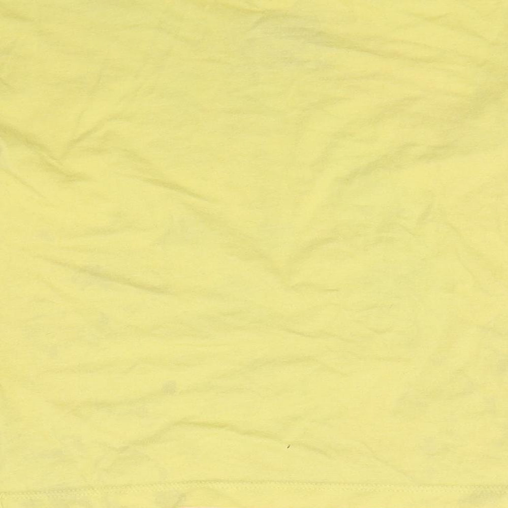 365 kids Girls Yellow Basic T-Shirt Size 6 Years - Dog print