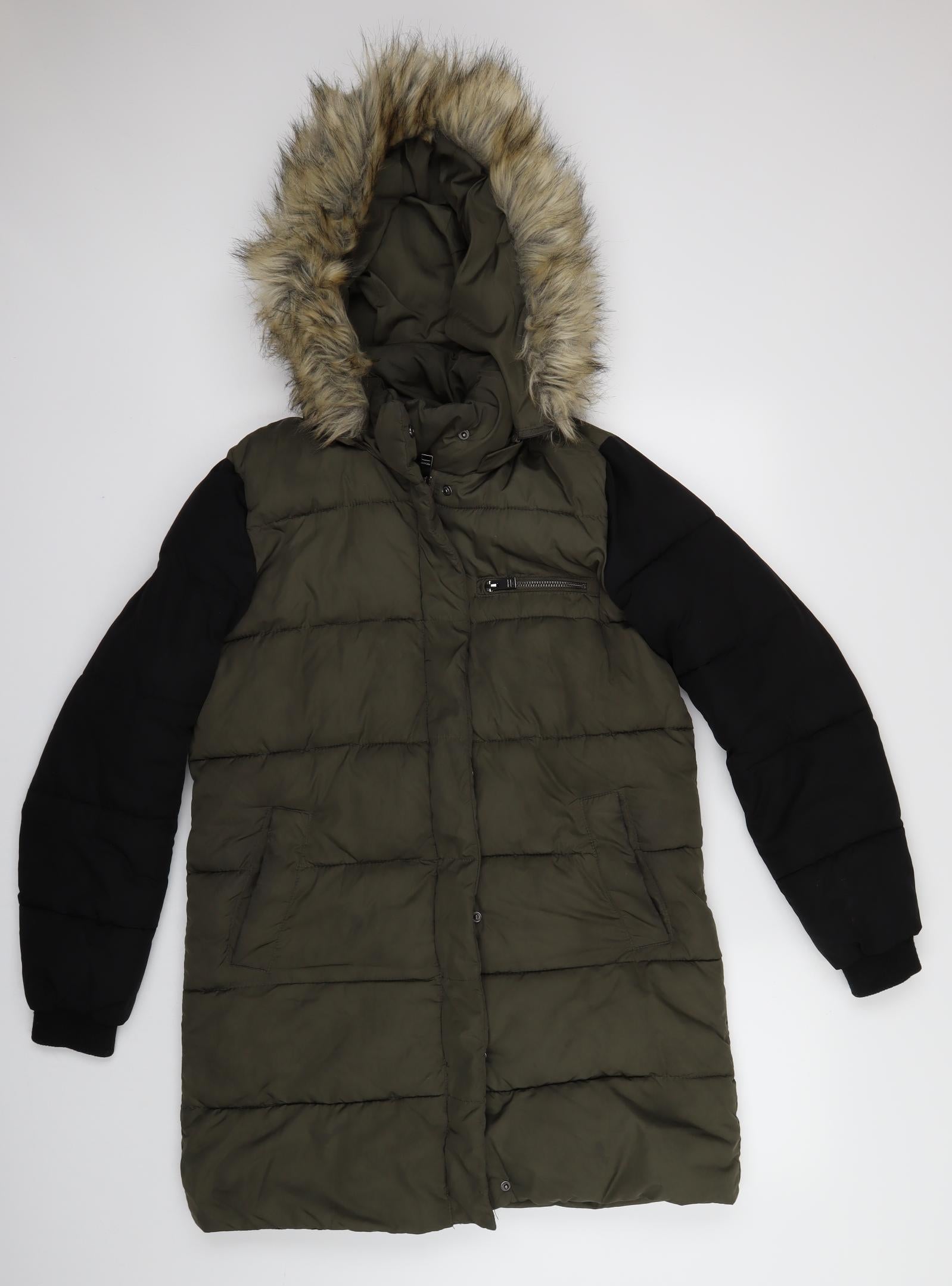 FB Sister Mens Green Puffer Jacket Jacket Size S – Preworn