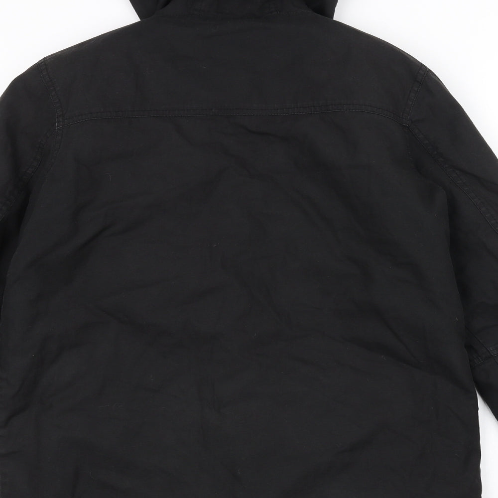 Firetrap Boys Black Parka Coat Size 11-12 Years