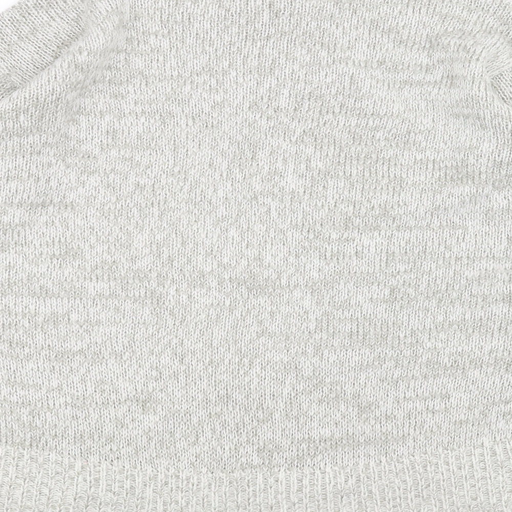 New Look Womens White Knit Pullover Jumper Size S