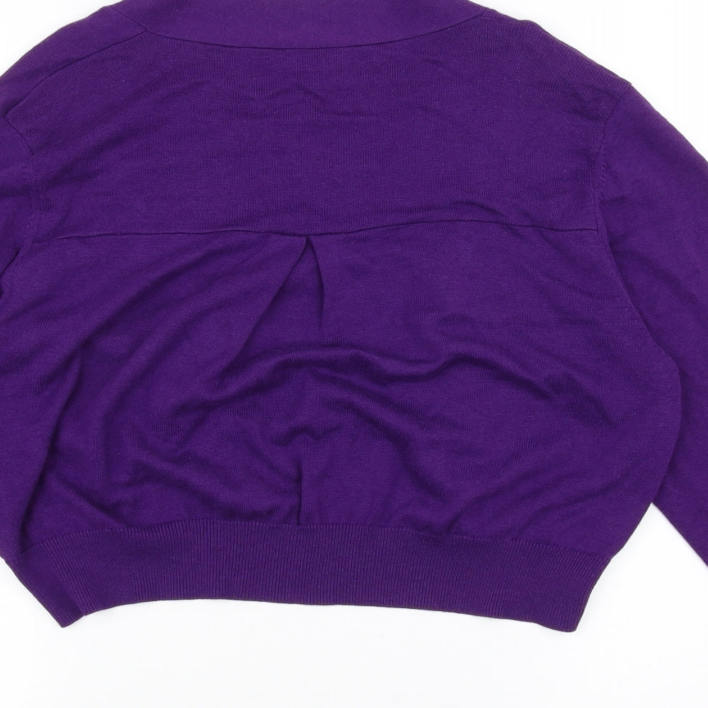 Wallis Womens Purple Cardigan Jumper Size L