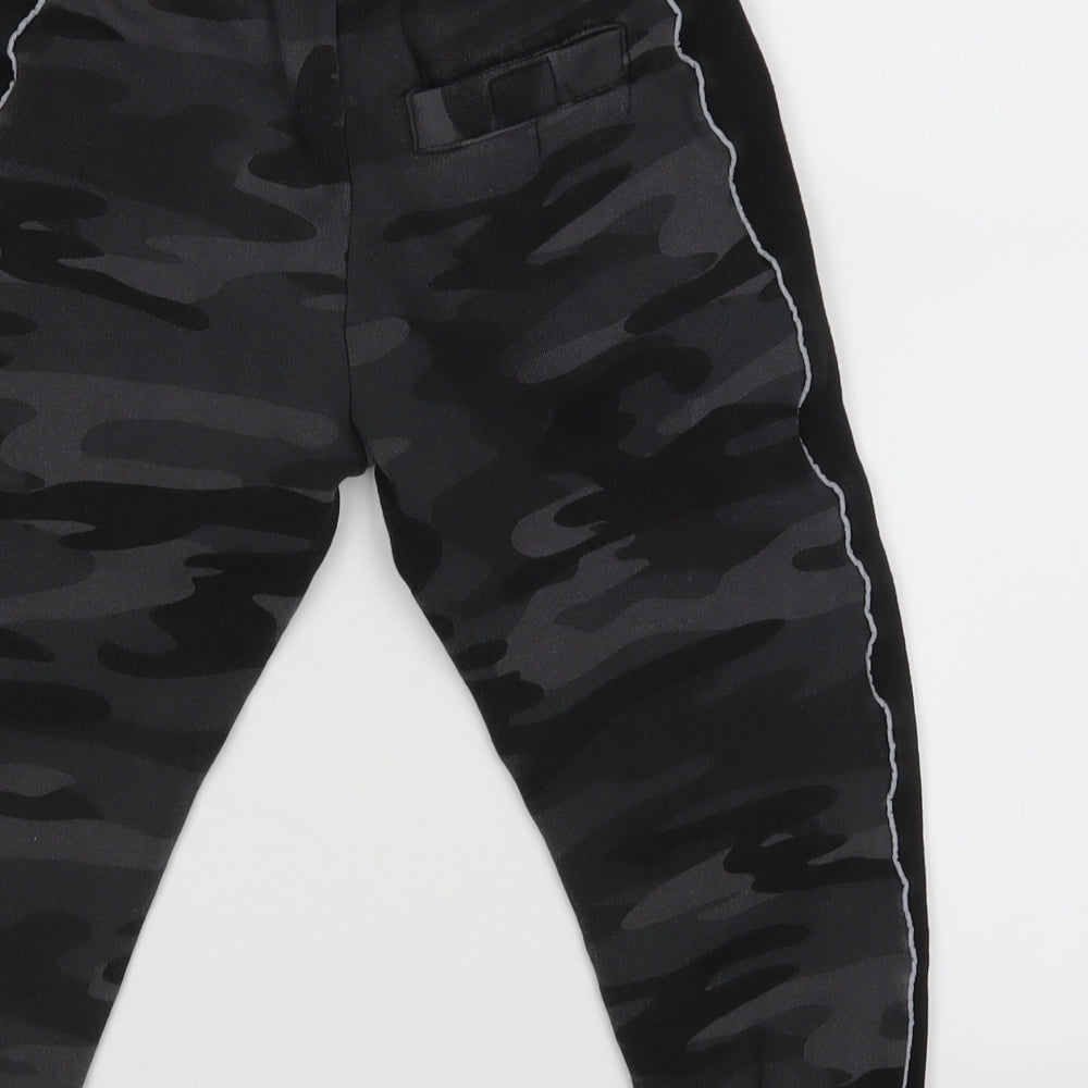 Ripstop Boys Black Jogger Trousers Size S