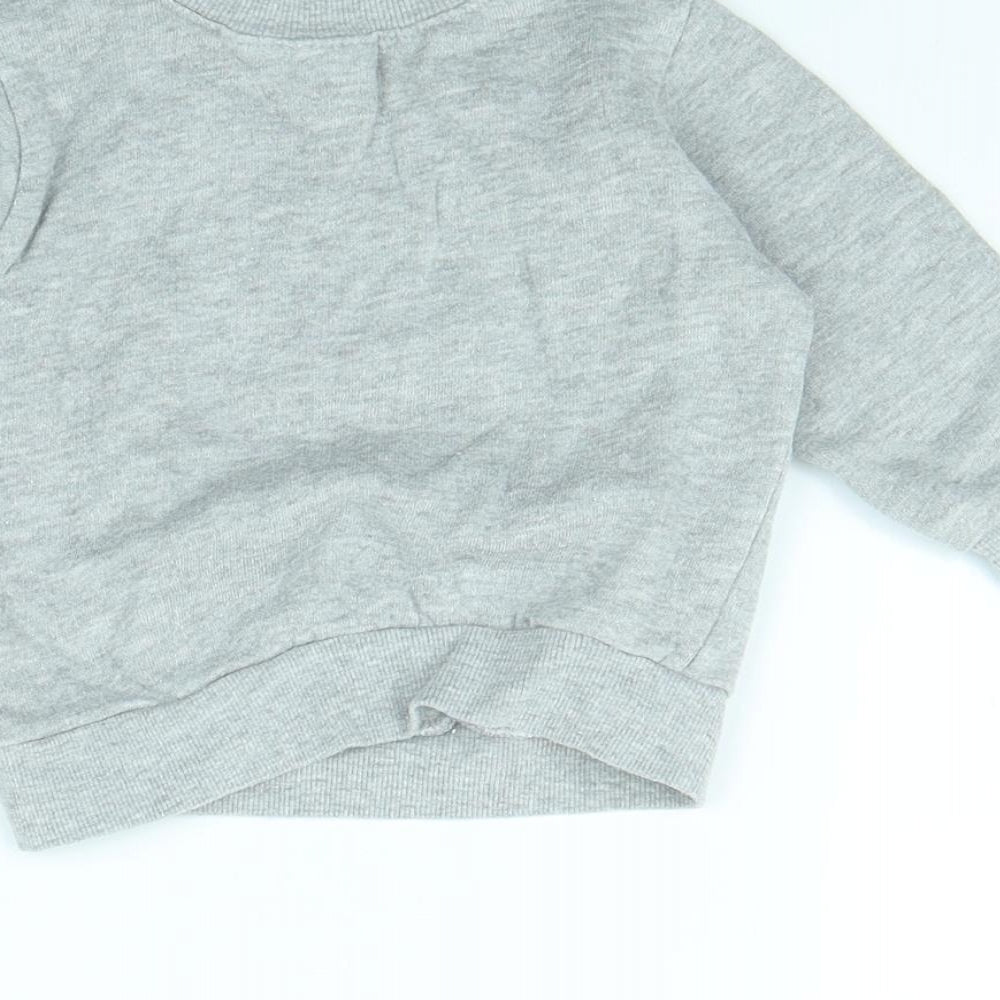 Babytown Girls Grey Pullover Jumper Size 6-9 Months