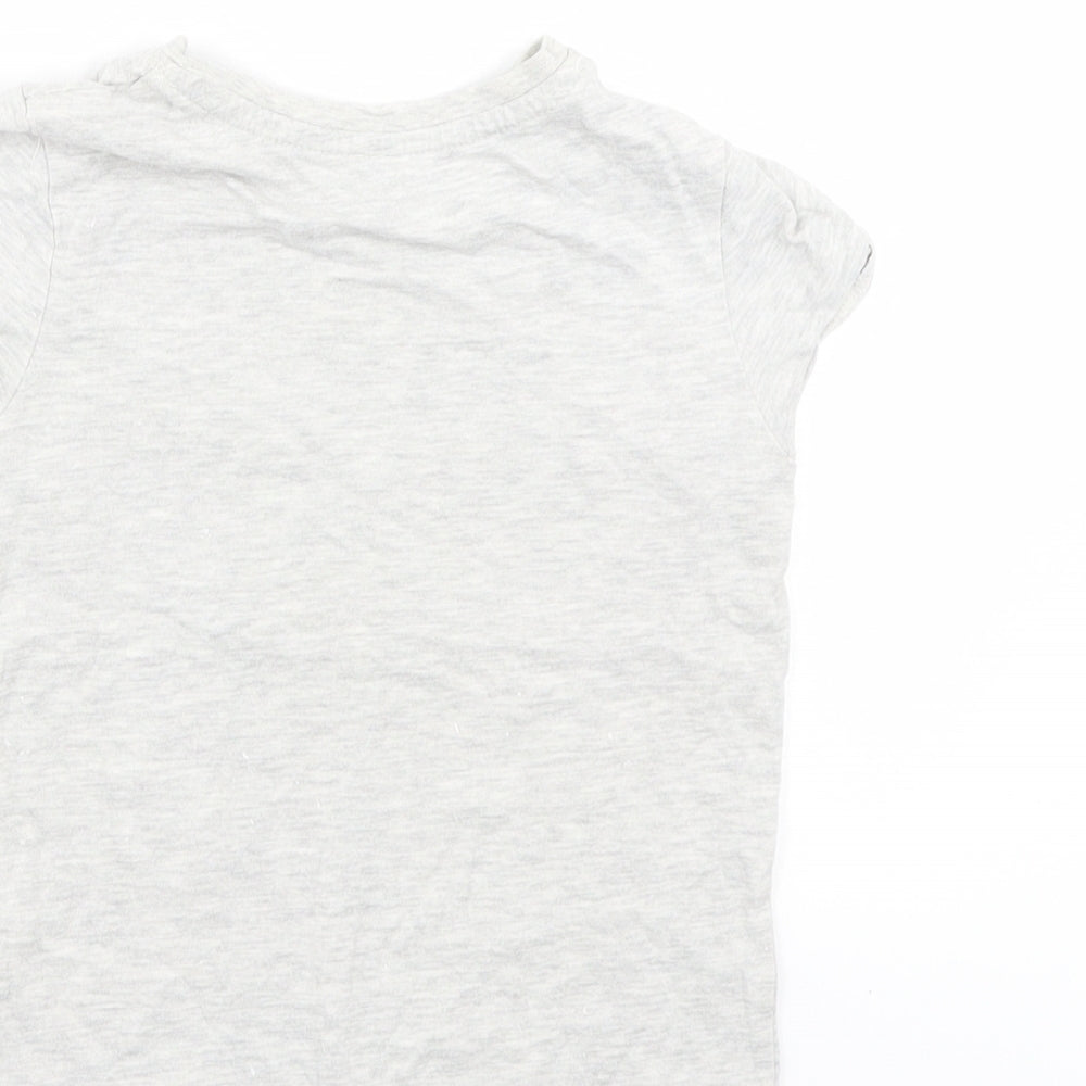 George Girls Grey Basic T-Shirt Size 4-5 Years