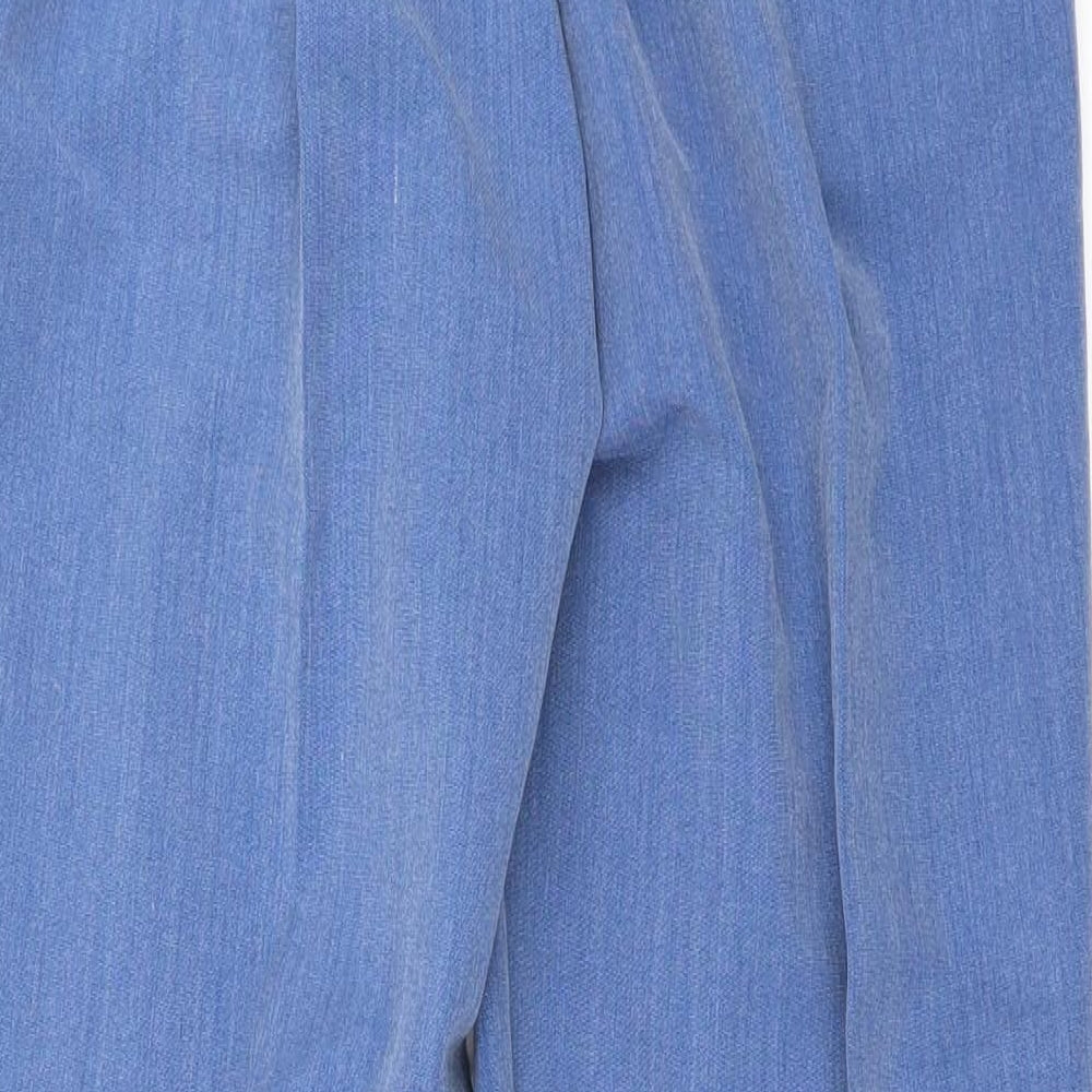Preworn Womens Blue Trousers Size 10 L25 in