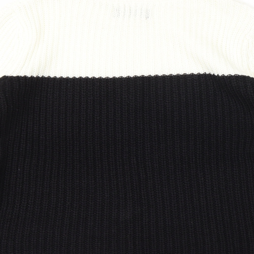 Papaya Womens Black Pullover Jumper Size S