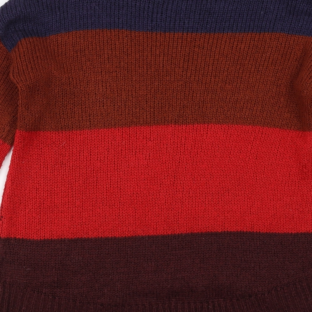 New Look Womens Multicoloured Striped Pullover Jumper Size S