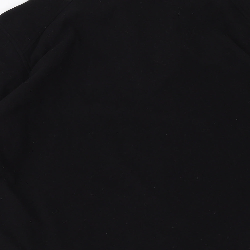 North End Mens Black Fleece Pullover Jumper Size L - visa