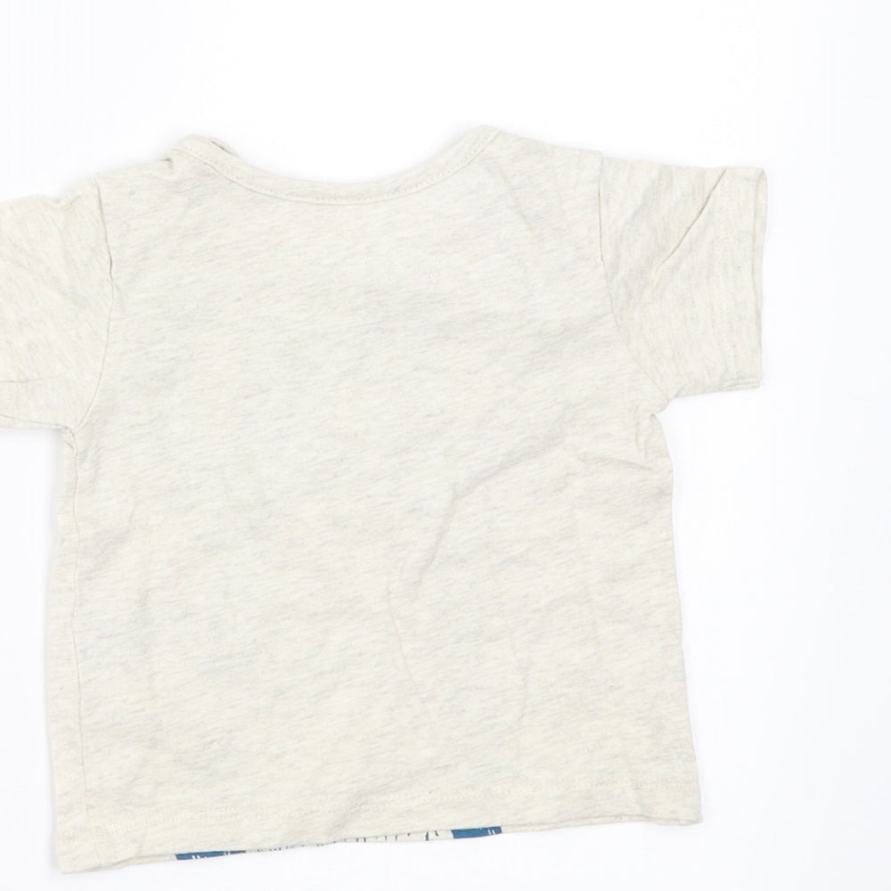 Marks and Spencer Boys Beige Basic T-Shirt Size 3-6 Months - bear