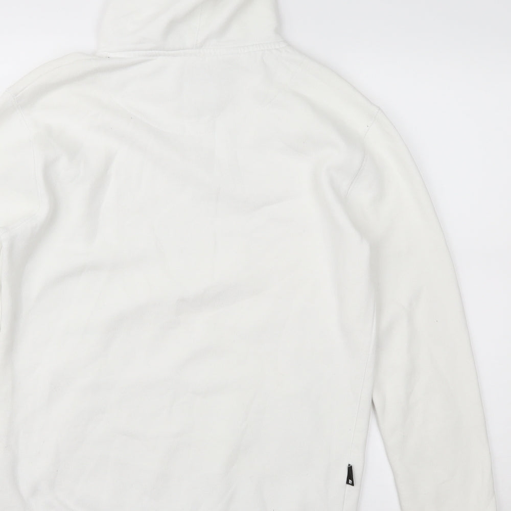 11 degrees Womens White Pullover Hoodie Size XS