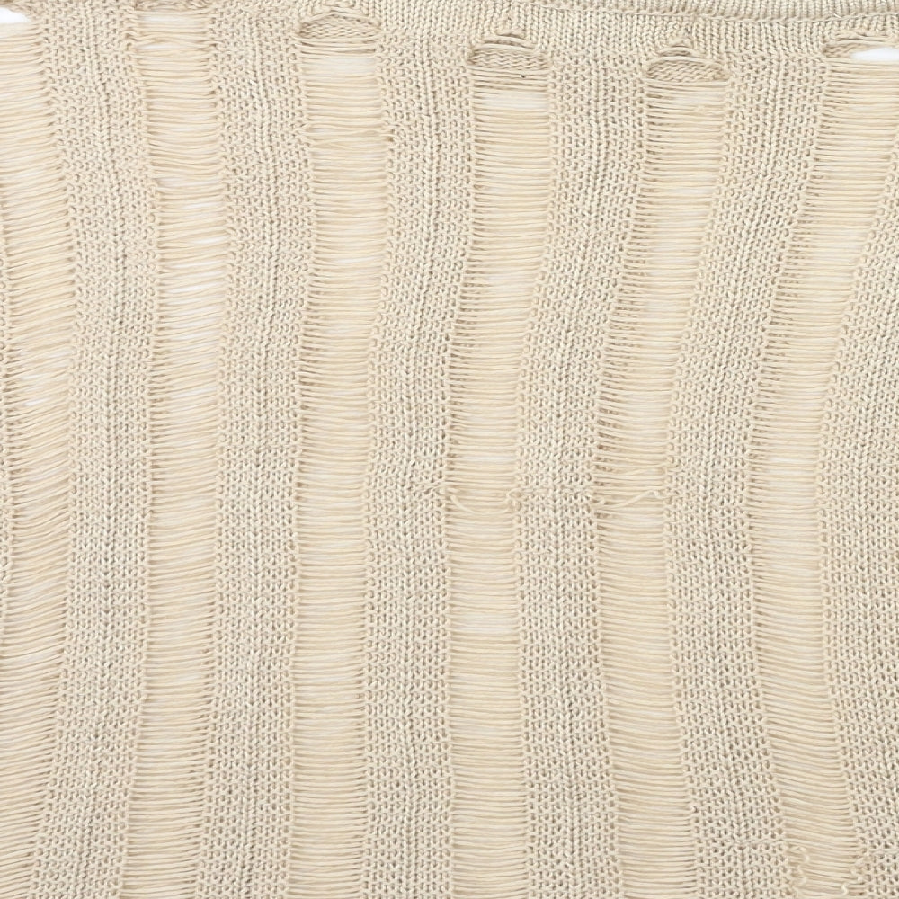 Marks and Spencer Womens Beige Knit Pullover Jumper Size 8