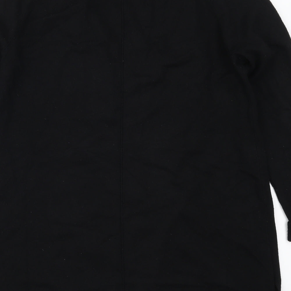 Evolution Womens Black Rayon Cardigan Jumper Size M