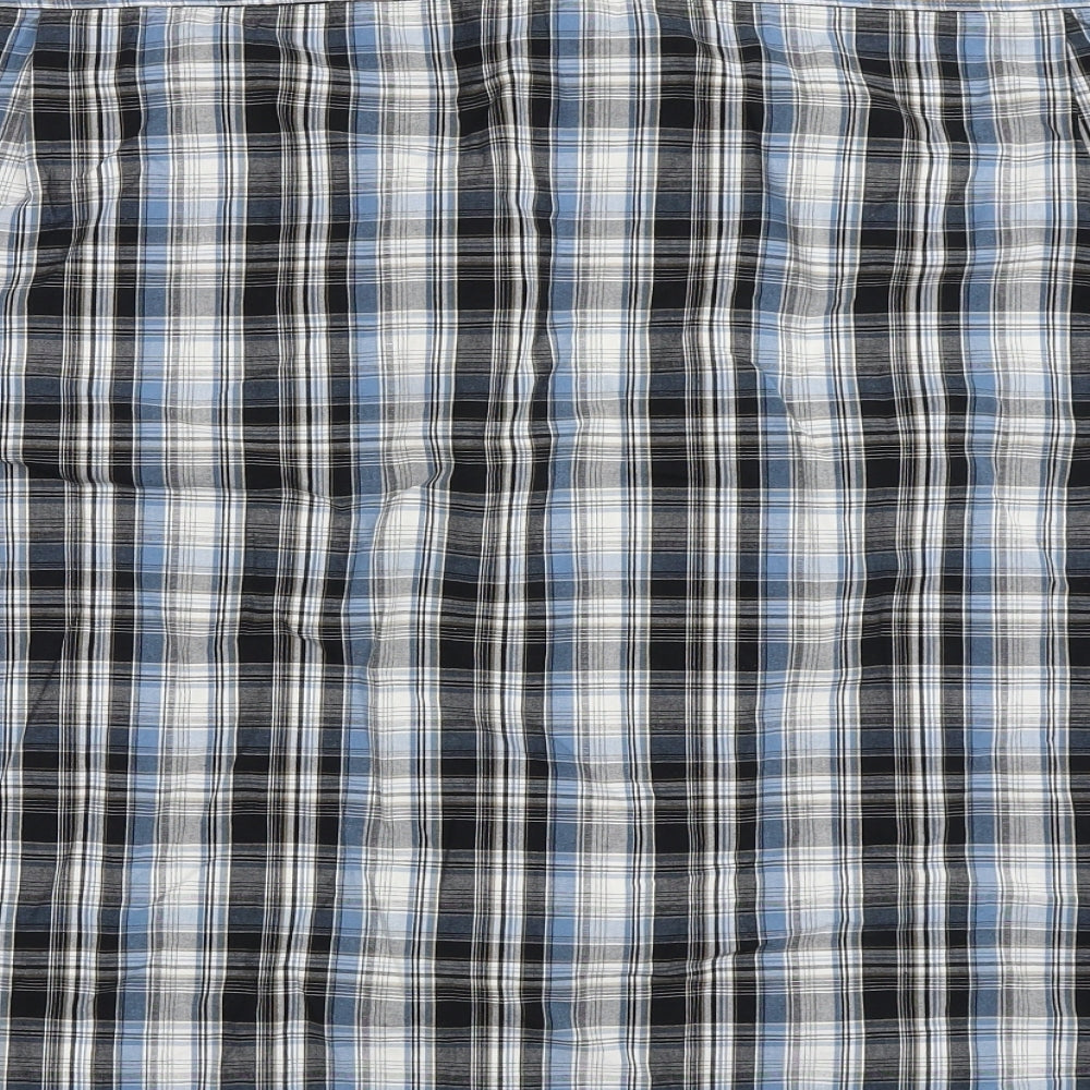 Debenhams Mens Blue Check Button-Up Size 2XL