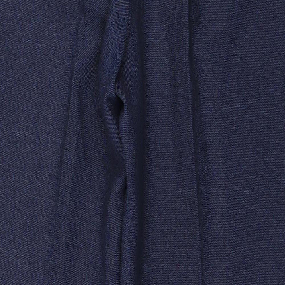 Marks and Spencer Womens Blue Dress Pants Trousers Size 12 L26 in