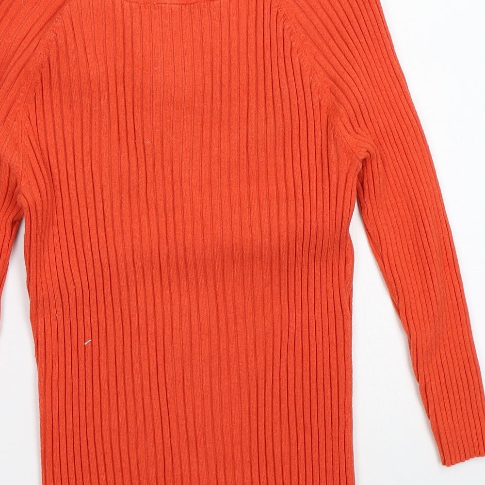 BHS Womens Orange Pullover Jumper Size 14