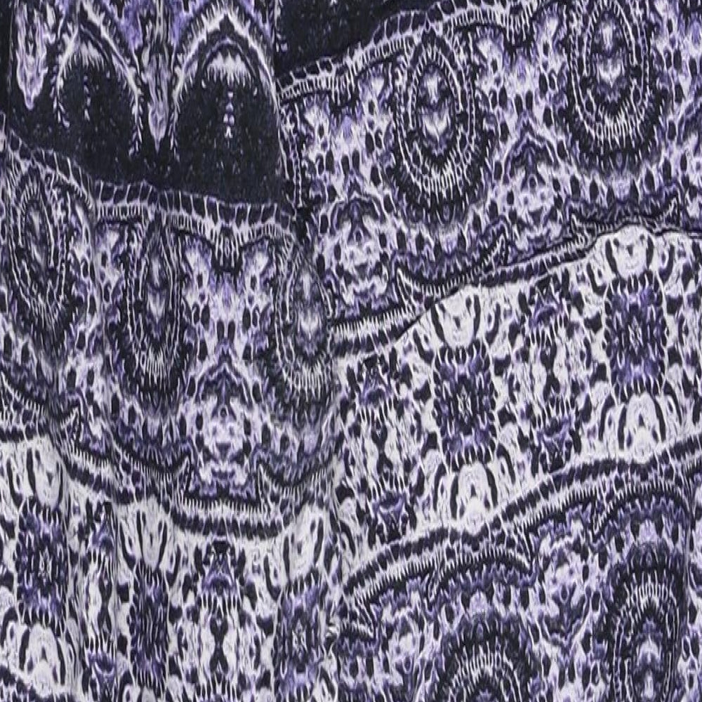 Papaya Womens Purple Geometric Sweatpants Trousers Size 34 in L29 in